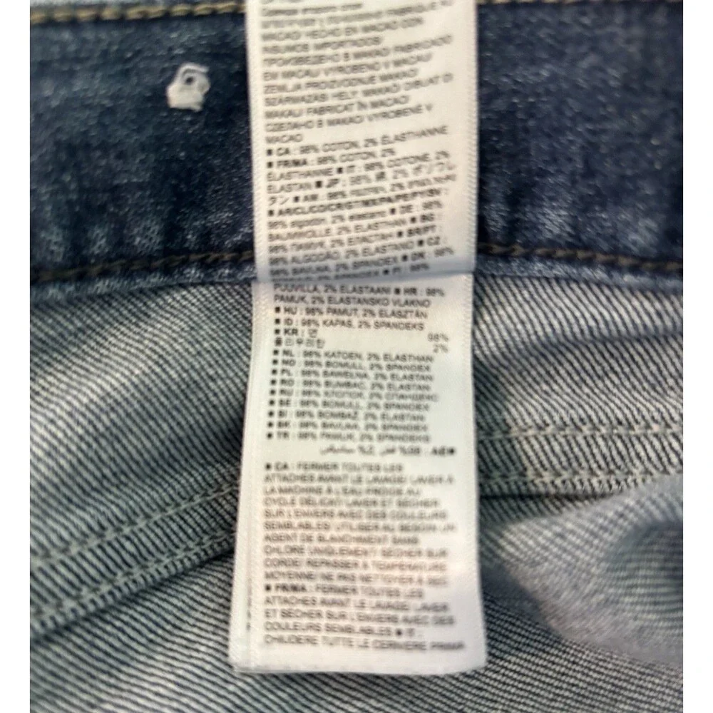 Banana Republic Straight Fit Medium Wash Blue Denim Jeans Men's Size 32 X 34